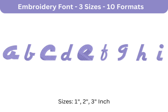 Airstream Font Lower Case a to I