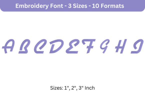 Airstream Font Upper Case A to I