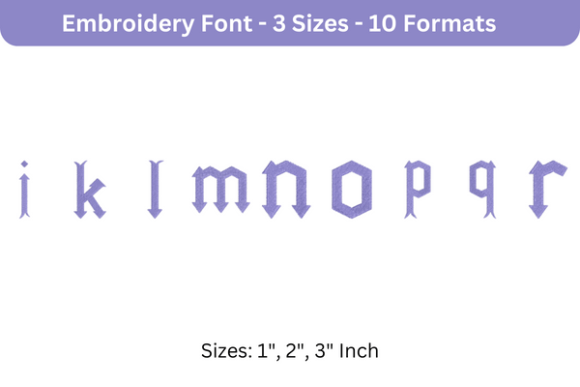 Arrowhead Lake Font Lowercase J to R