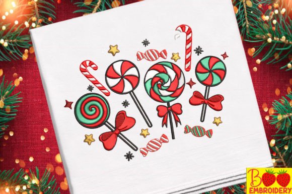 Candy Christmas: A Sweet Embroidery Design Review
