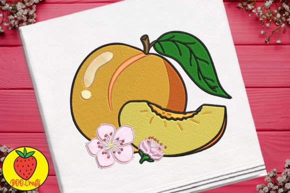 Cute Peaches and Flowers