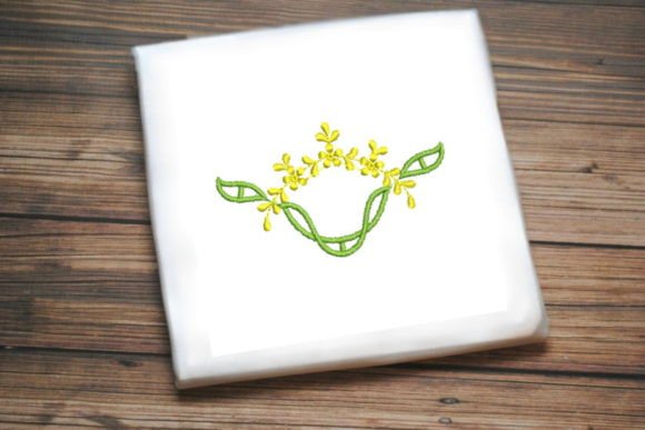 Decorative Green Yellow Flowers