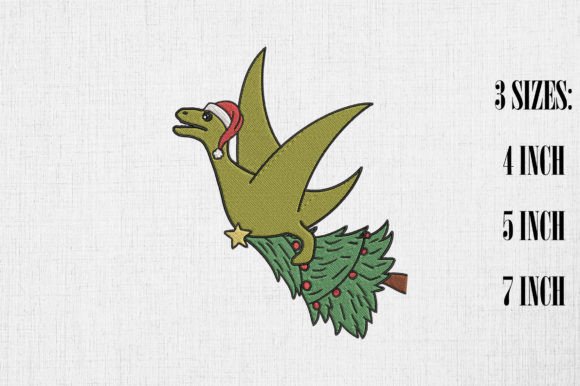 Flying Dinosaur Carry Christmas Tree