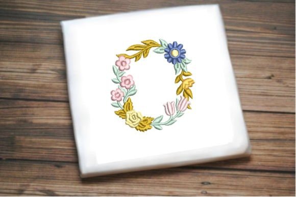 Letter O in Beautiful Flower