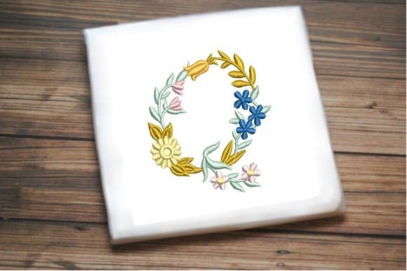 Letter Q in Beautiful Flower