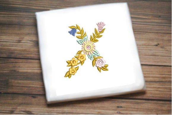 Letter X in Beautiful Flower