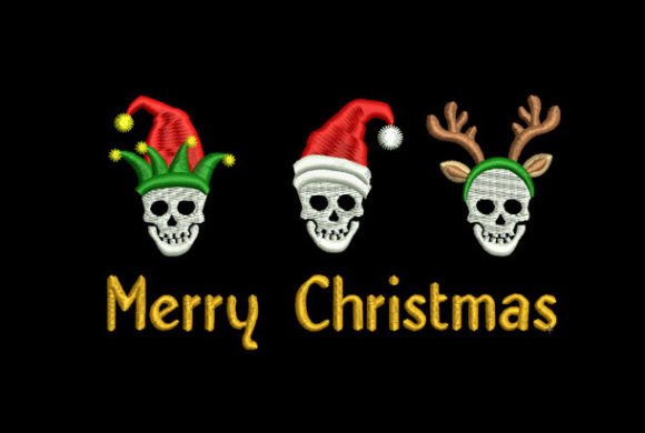 Merry Christmas Funny Skull