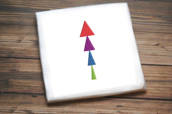 Multicolor Arrow: A Joyful Embroidery Accent for Meaningful Gifts