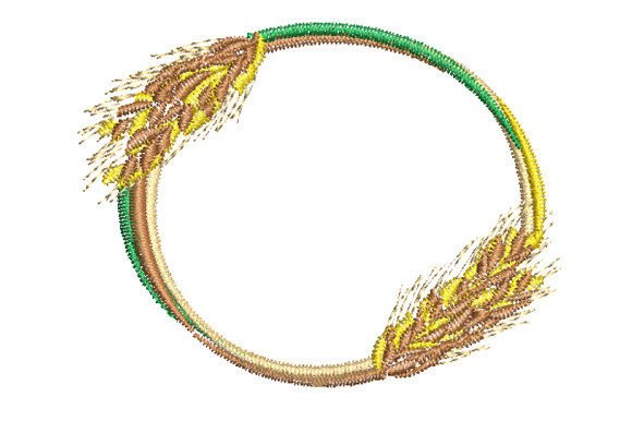 Rice Circle Frame: A Thoughtful Embroidery Border for Boutique Apparel